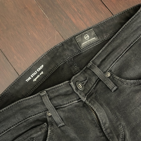 Black crop AG jeans size 24 - Picture 2 of 2